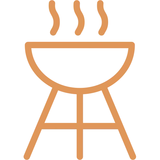 icone barbecue plancha equipements commodites Aquadetente chambres hotes Loudeac